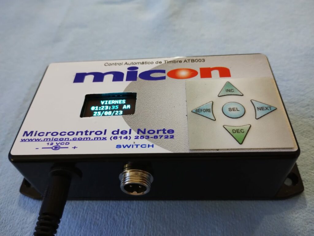 Controlador Automático de Timbre. ATB-003 – micon.com.mx